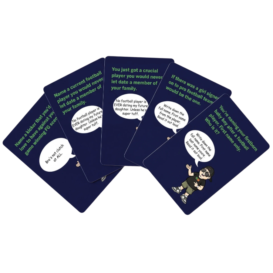 Fan of Spitball question cards